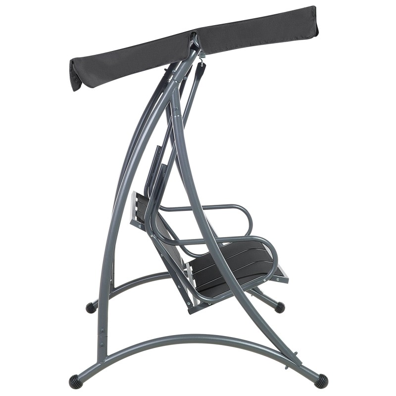 Huśtawka ogrodowa BOGART Metal Czarny