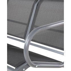 Huśtawka ogrodowa BOGART Metal Czarny