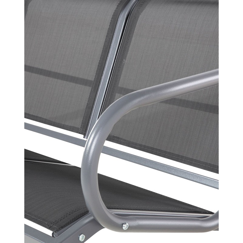 Huśtawka ogrodowa BOGART Metal Czarny