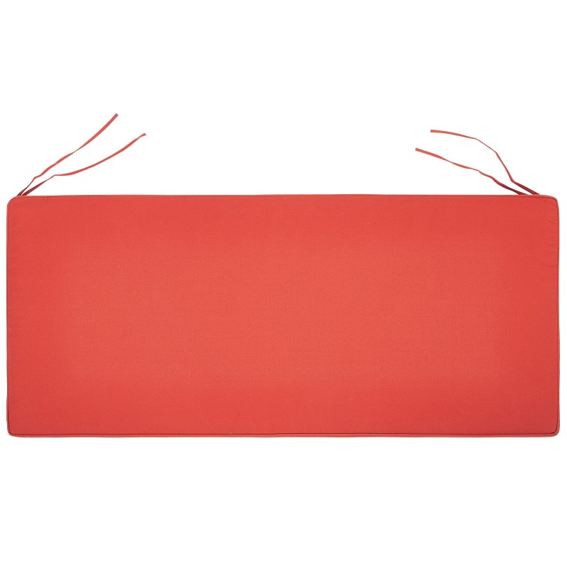 Ławka ogrodowa z poduchą VIVARA 160 cm Certyfikowane drewno akacjowe Bordowy