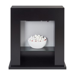 Kominek elektryczny z funkcją grzania DJURAB Czarny