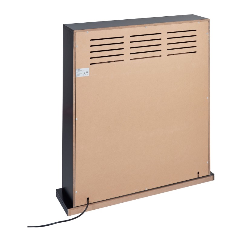 Kominek elektryczny z funkcją grzania DJURAB Czarny