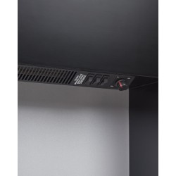 Kominek elektryczny z funkcją grzania DJURAB Czarny