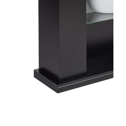 Kominek elektryczny z funkcją grzania DJURAB Czarny