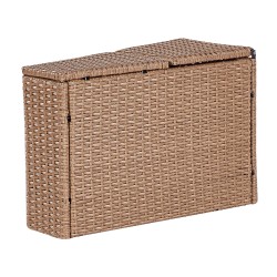 Zestaw ogrodowy ze stolikiem dla 9 osób SEVERO Technorattan Piaskowy