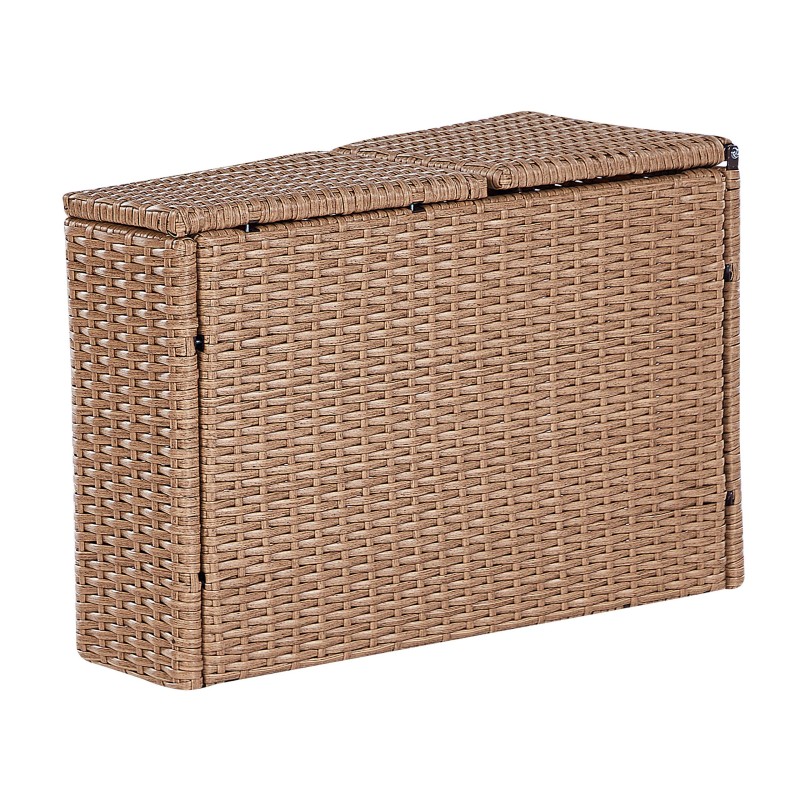 Zestaw ogrodowy ze stolikiem dla 9 osób SEVERO Technorattan Piaskowy