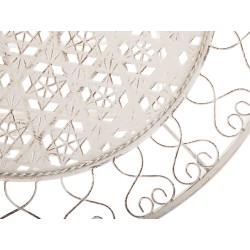 Stolik bistro TRIESTE 70 cm 70 cm Metal Jasnobeżowy