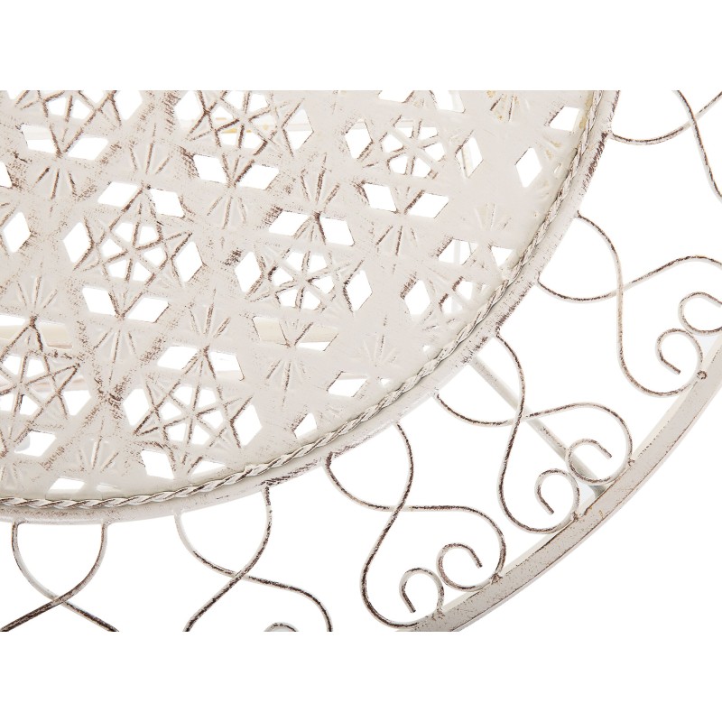 Stolik bistro TRIESTE 70 cm 70 cm Metal Jasnobeżowy