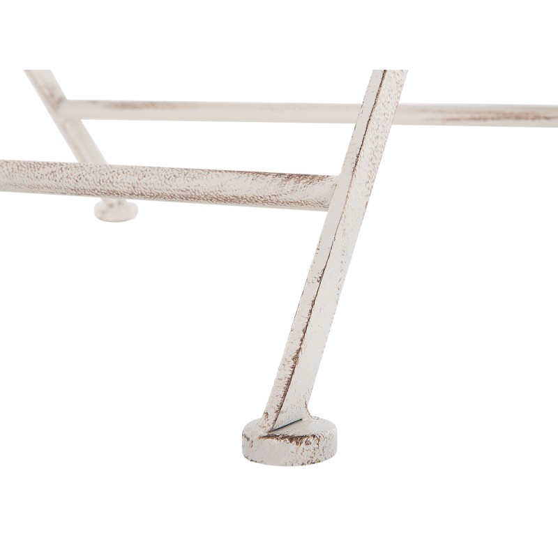 Stolik bistro TRIESTE 70 cm 70 cm Metal Jasnobeżowy