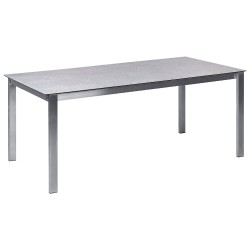 Stół ogrodowy COSOLETO 180 cm 90 cm Szkło Szary