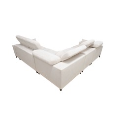 Ecksofa Ballagio III Mix mit Schlaffunktion und Relaxfunktion | Höchste Qualität Flechtwerk, Spring 1115