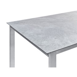 Stół ogrodowy COSOLETO 180 cm 90 cm Szkło Szary