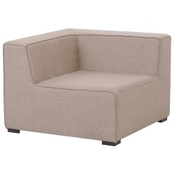 Narożnik ogrodowy z otomaną dla 7 osób AREZZO Lewostronny Modułowy Beżowy