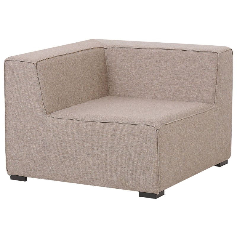 Narożnik ogrodowy z otomaną dla 7 osób AREZZO Lewostronny Modułowy Beżowy