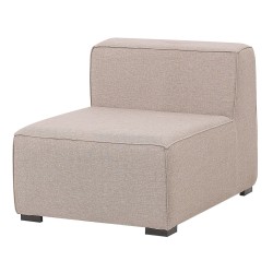 Narożnik ogrodowy z otomaną dla 7 osób AREZZO Lewostronny Modułowy Beżowy