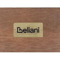 Stolik kawowy ogrodowy TIMOR 90 cm 75 cm Certyfikowane drewno akacjowe Ciemnobrązowy