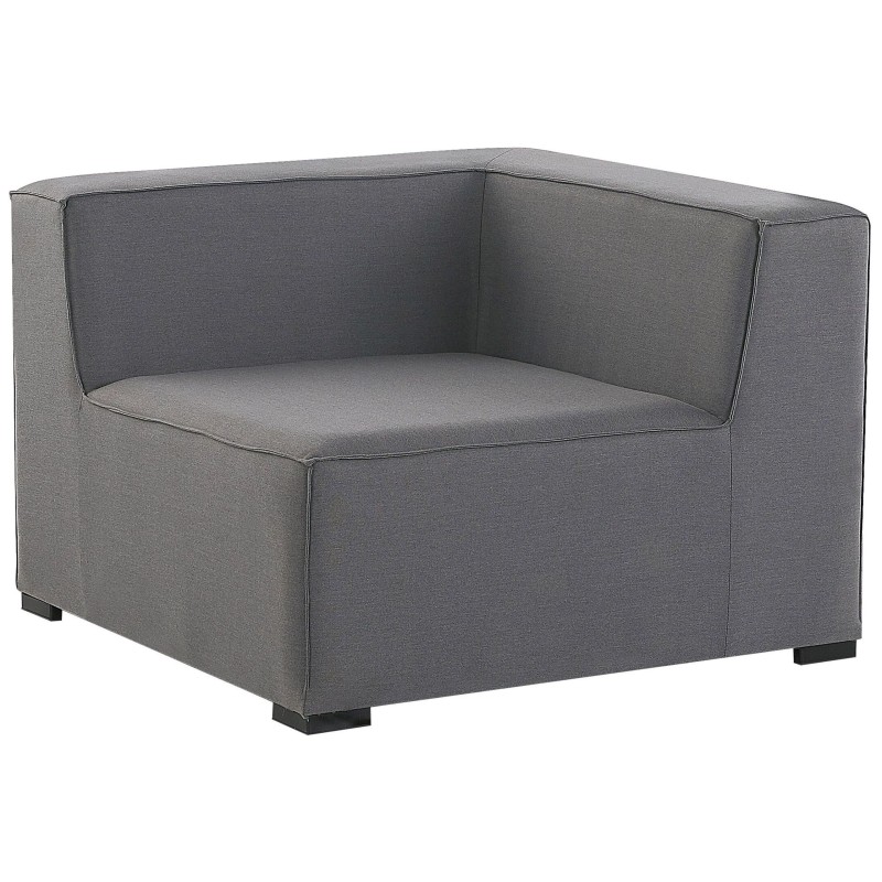 Narożnik ogrodowy z otomaną dla 7 osób AREZZO Prawostronny Modułowy Szary