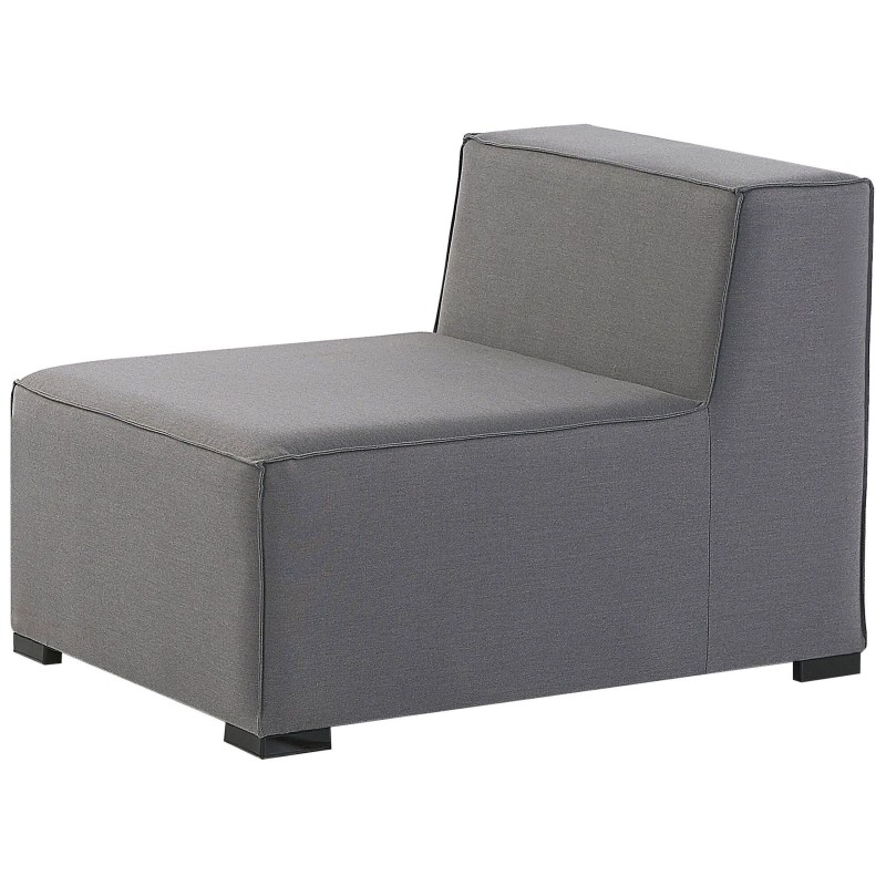 Narożnik ogrodowy z otomaną dla 7 osób AREZZO Prawostronny Modułowy Szary