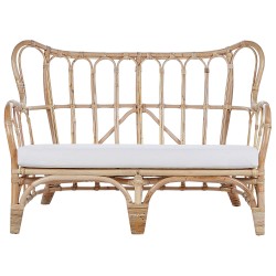 Zestaw ogrodowy ze stolikiem dla 4 osób BRINDISI Rattan Naturalny