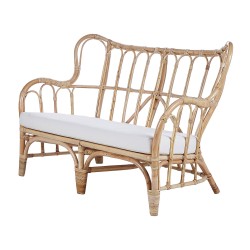 Zestaw ogrodowy ze stolikiem dla 4 osób BRINDISI Rattan Naturalny