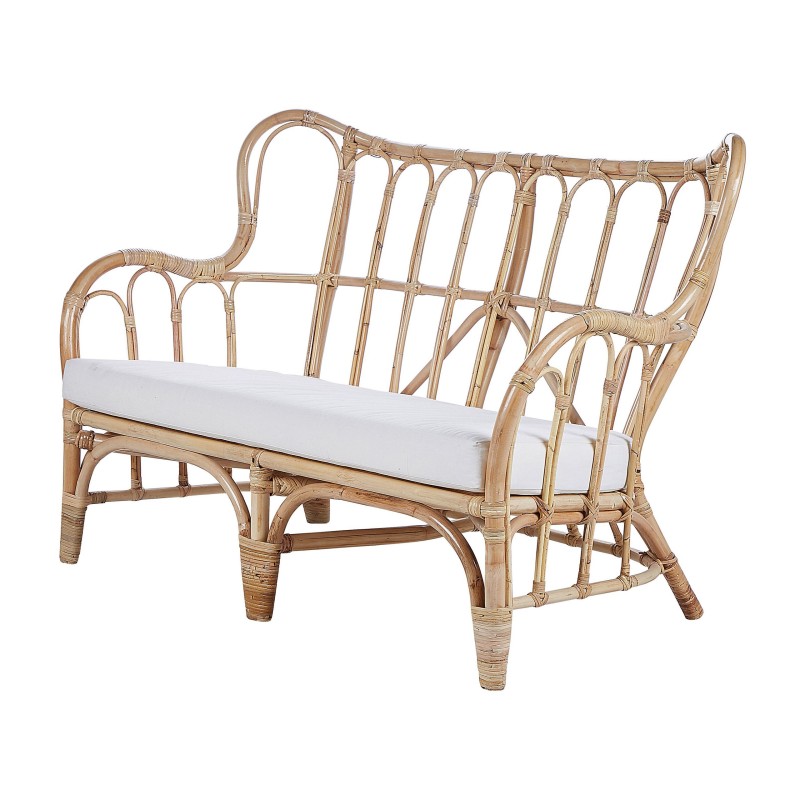 Zestaw ogrodowy ze stolikiem dla 4 osób BRINDISI Rattan Naturalny