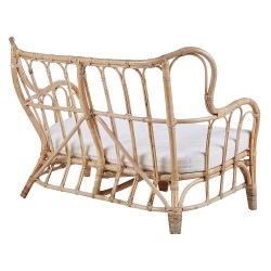 Zestaw ogrodowy ze stolikiem dla 4 osób BRINDISI Rattan Naturalny