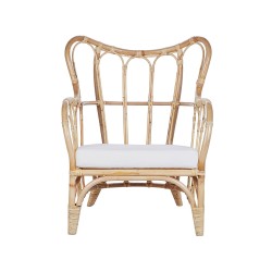 Zestaw ogrodowy ze stolikiem dla 4 osób BRINDISI Rattan Naturalny