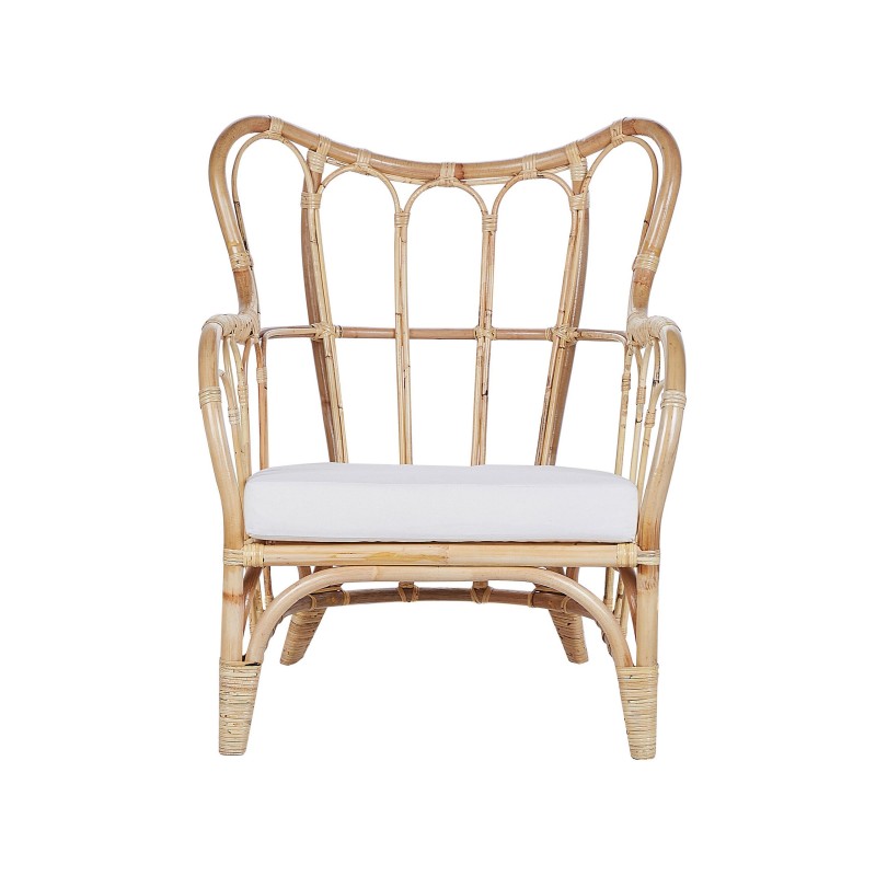 Zestaw ogrodowy ze stolikiem dla 4 osób BRINDISI Rattan Naturalny