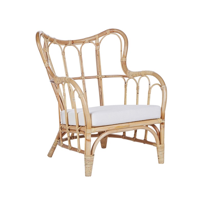 Zestaw ogrodowy ze stolikiem dla 4 osób BRINDISI Rattan Naturalny