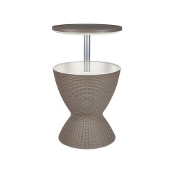 Barek ogrodowy AISA 49 cm 49 cm Imitacja drewna Beżowoszary