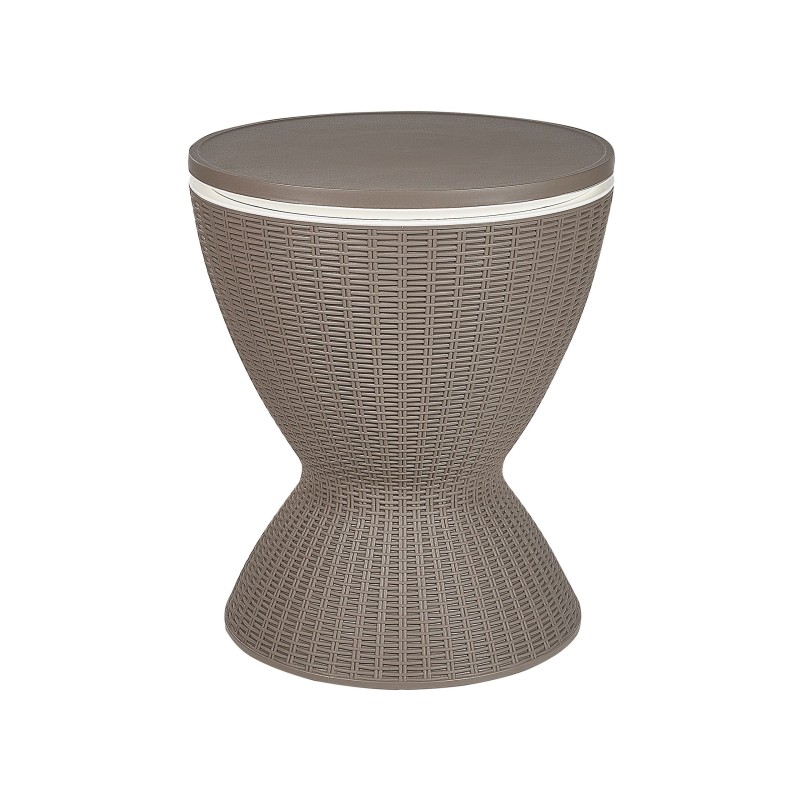 Barek ogrodowy AISA 49 cm 49 cm Imitacja drewna Beżowoszary