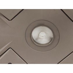 Barek ogrodowy AISA 49 cm 49 cm Imitacja drewna Beżowoszary