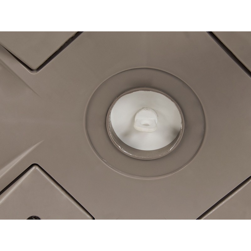 Barek ogrodowy AISA 49 cm 49 cm Imitacja drewna Beżowoszary