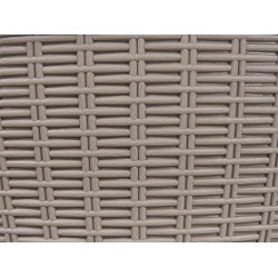 Barek ogrodowy AISA 49 cm 49 cm Imitacja drewna Beżowoszary