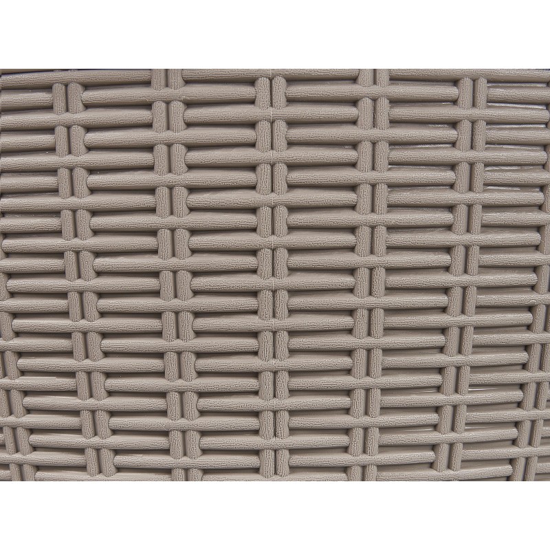 Barek ogrodowy AISA 49 cm 49 cm Imitacja drewna Beżowoszary