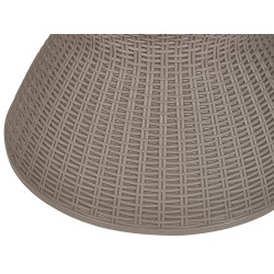 Barek ogrodowy AISA 49 cm 49 cm Imitacja drewna Beżowoszary