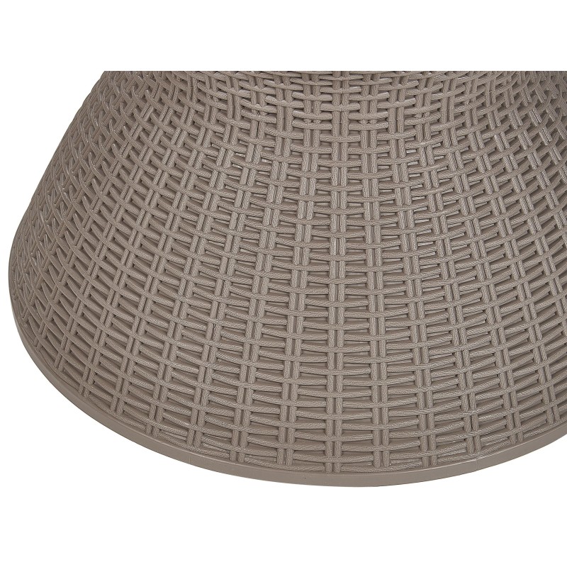 Barek ogrodowy AISA 49 cm 49 cm Imitacja drewna Beżowoszary