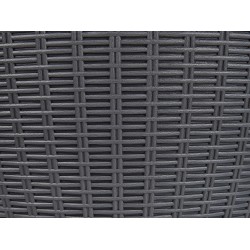 Barek ogrodowy AISA 49 cm 49 cm Imitacja drewna Czarny