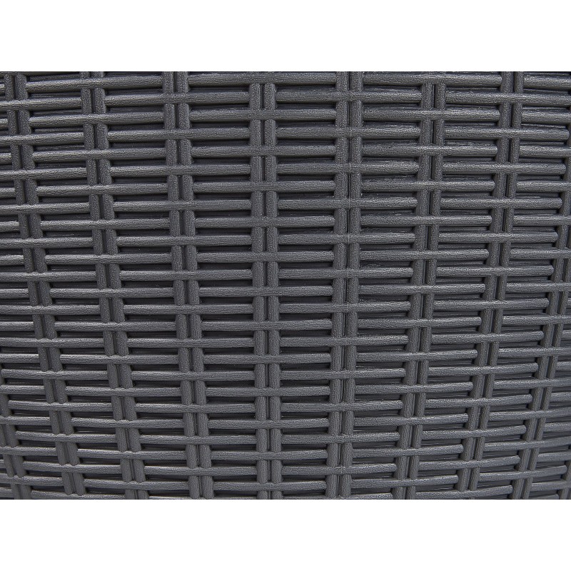 Barek ogrodowy AISA 49 cm 49 cm Imitacja drewna Czarny