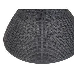 Barek ogrodowy AISA 49 cm 49 cm Imitacja drewna Czarny