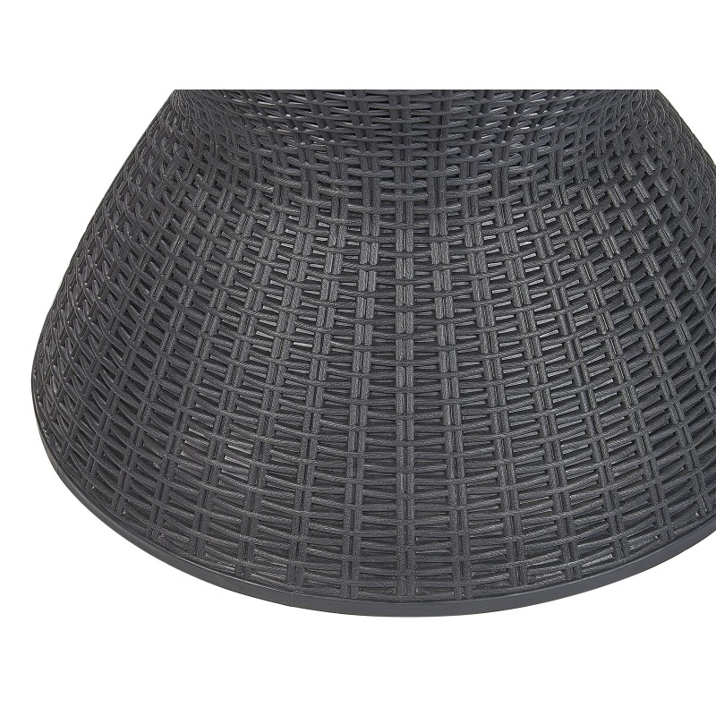 Barek ogrodowy AISA 49 cm 49 cm Imitacja drewna Czarny