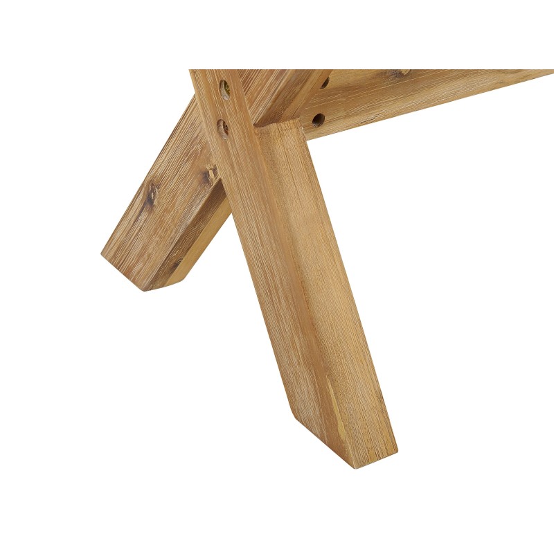 Ławka ogrodowa OLBIA 200 cm Beton Biały