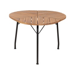 Stół ogrodowy VARENNA 106 cm 103 cm Drewno akacjowe Brązowy