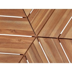 Stół ogrodowy VARENNA 106 cm 103 cm Drewno akacjowe Brązowy