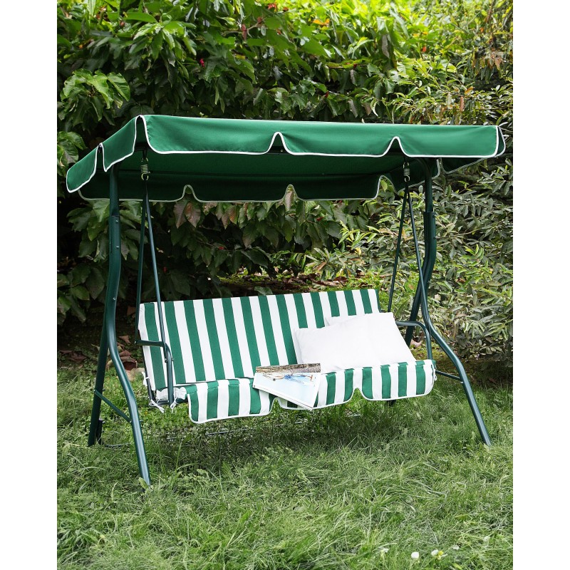 Huśtawka ogrodowa CHAPLIN Metal Zielony