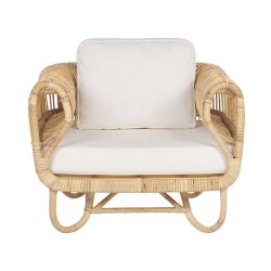 Zestaw ogrodowy ze stolikiem dla 5 osób DOLCEDO/LIMNI Rattan Beżowy