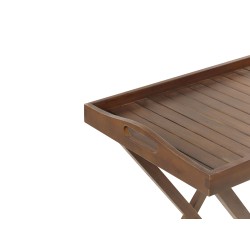 Stolik ogrodowy drewno akacjowe ciemne AMANTEA