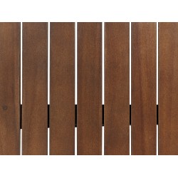 Stolik ogrodowy drewno akacjowe ciemne AMANTEA