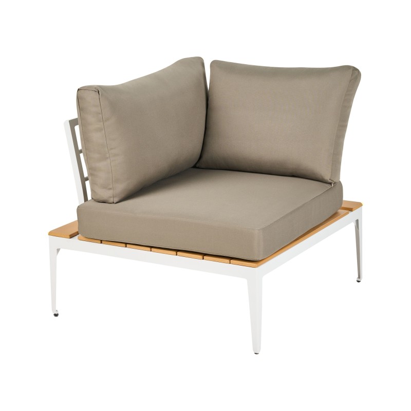 Narożnik ogrodowy ze stolikiem dla 5 osób POSITANO Szary