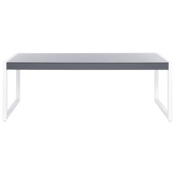 Stół ogrodowy BACOLI 210 cm 90 cm Szkło Złamana biel